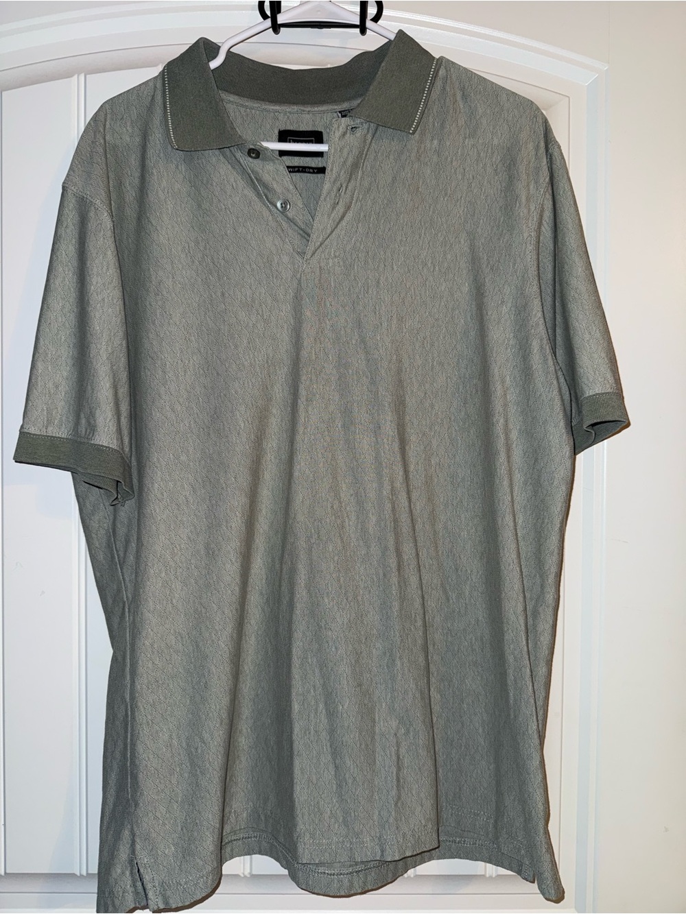 Haggar Men's Polo Shirt in Olive Green